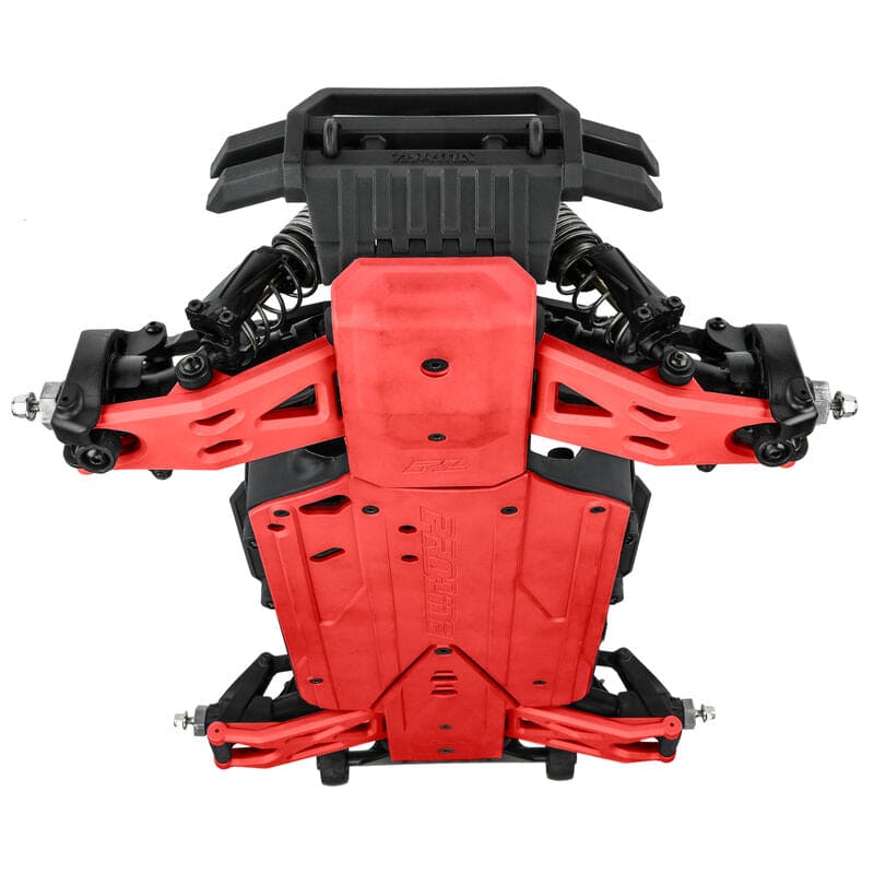 PRO639507 Bash Armor Front/Rear Skid Plates (Red) for ARRMA 3S Vehicle