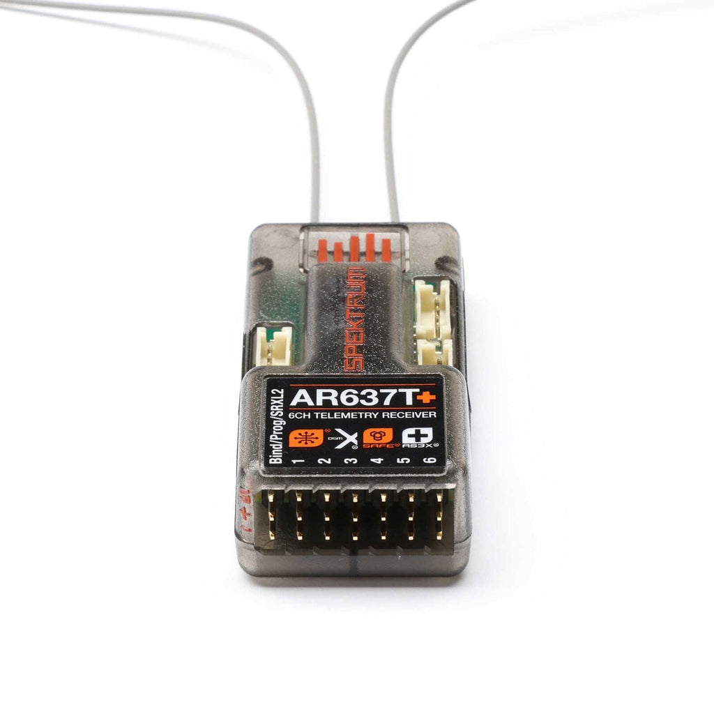 SPM-1032 AR637T+ DSMX 6-Channel AS3X+ & SAFE Telemetry Receiver