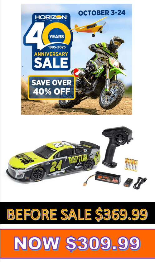 LOS1122524 1/12 NASCAR RC Racecar William Byron 24 Raptor 2025 Che