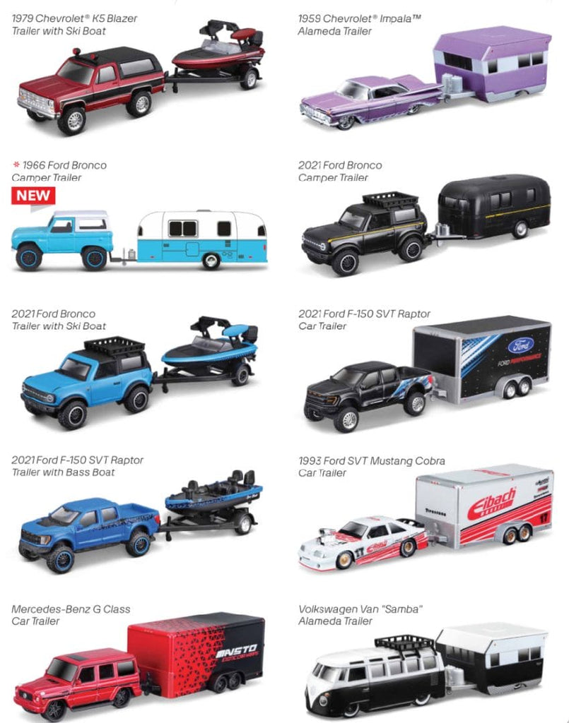 MAI15368 Maisto 1/64 DES Tow & Go Asmt (6 Pack)