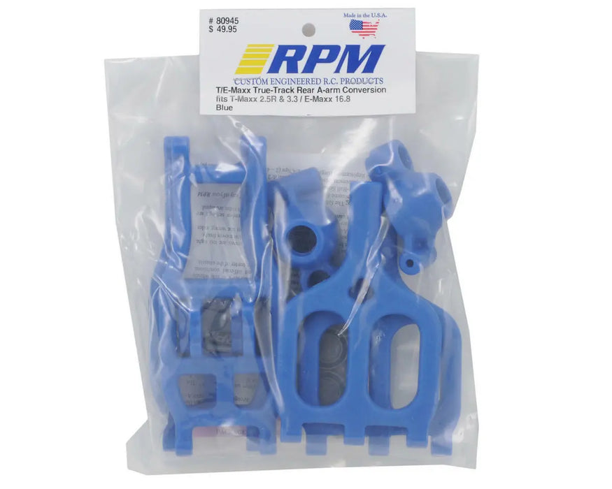 RPM80945 REAR A-ARM CONV, BLUE: TMX/EMX