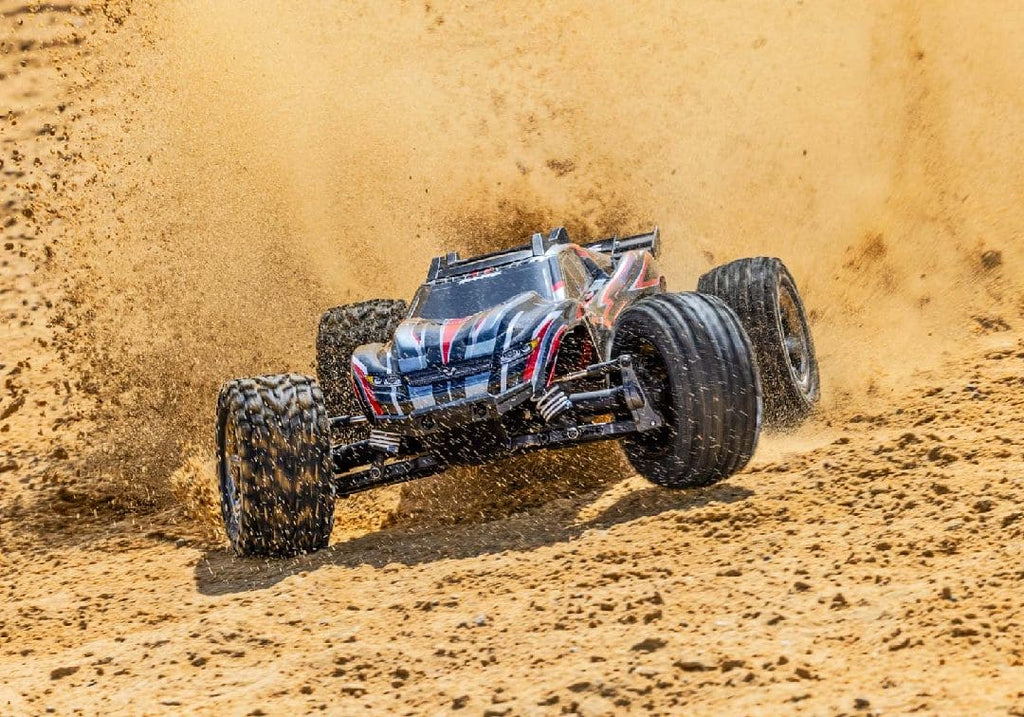 TRA67376-4RED Traxxas Rustler VXL Brushless 4X4 1/10 Stadium Truck - R