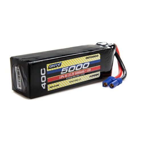 ONXP50006S40 22.2V 5000mAh 6S 40C LiPo Battery: EC5