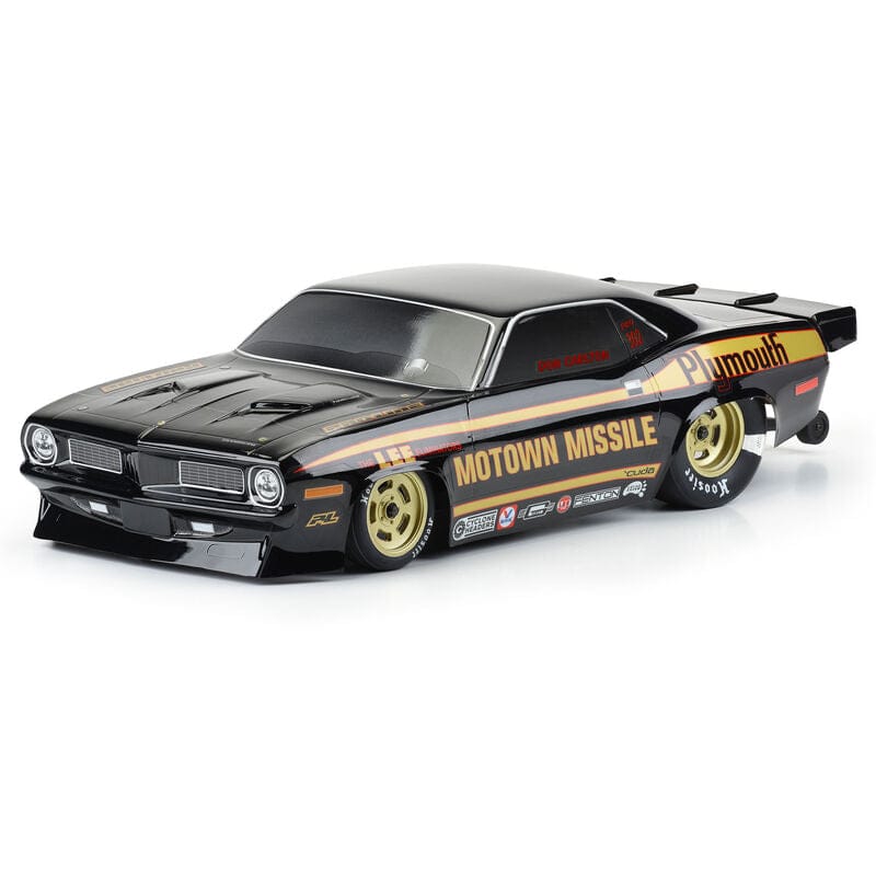 PRO355018 1/10 1972 Plymouth Barracuda Motown Missile Black Body: Drag