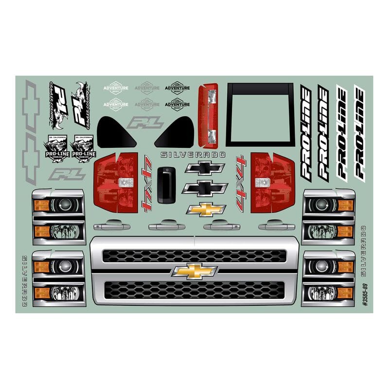 PRO358500 1/10 2015 Chevrolet Silverado Clear Body 13.9
