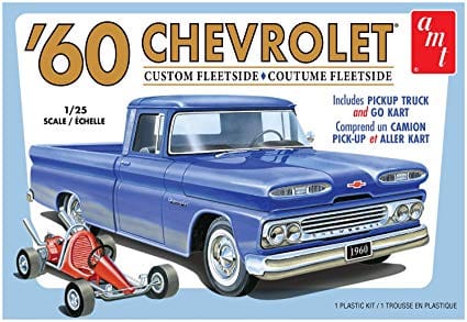 AMT1063M 1/25 1960 Chevy Fleetside Pickup w/Go Kart 2T