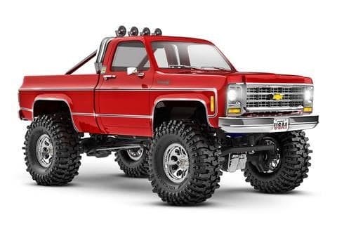 TRA97064-1RED Traxxas 1/18 TRX-4M Chevrolet K10 High Trail Truck - Red (Sold Separately extra battery please ORDER #TRA2821)