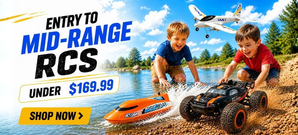 ENTRY TO MID-RANGE RCs BETWEEN $69.99 to $169.99