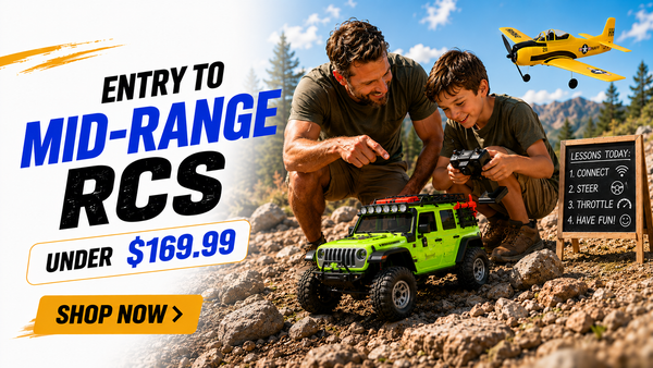 ENTRY TO MID-RANGE RCs BETWEEN $69.99 to $169.99