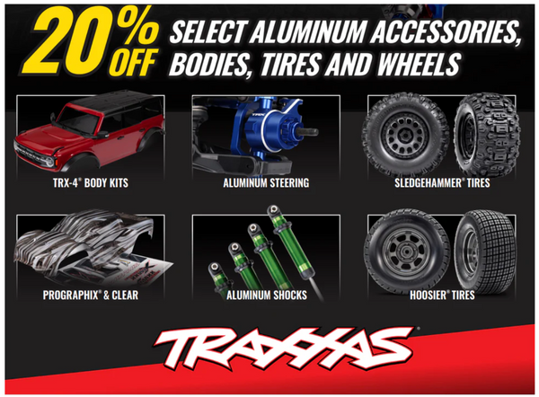 20%off  TRAXXAS ACCESSORIES