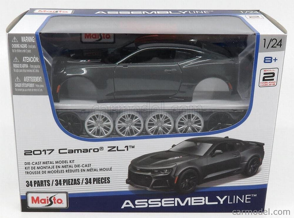 MAI39512 Maisto 1/24 AL 2017 Chevrolet Camaro ZL1 (Metallic Grey)