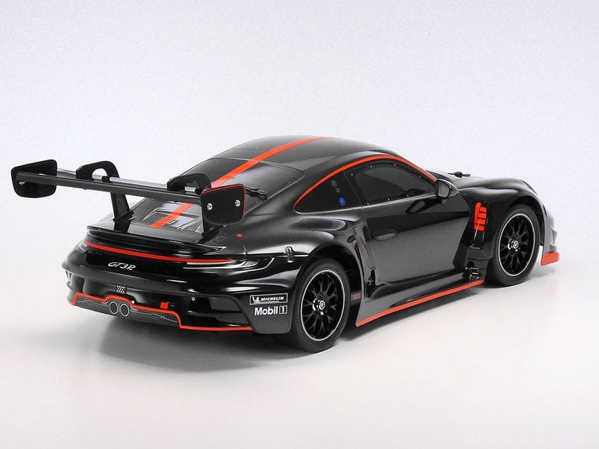 TAM47512 1/10 R/C Porsche 911 GT3 R (992), Black Painted Body, (TT-02)