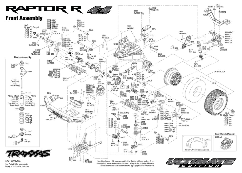 TRA101177-4FOXSE Traxxas 1/10 Ford Raptor R VXL Brushless 4x4 RTR - Fox SE ** Needed to Complete # tra2996X