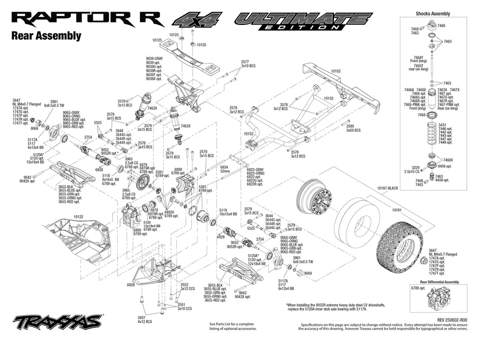 TRA101177-4FOXSE Traxxas 1/10 Ford Raptor R VXL Brushless 4x4 RTR - Fox SE ** Needed to Complete # tra2996X