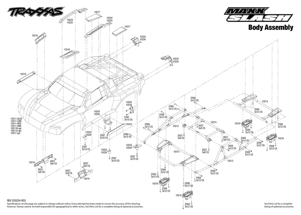 TRA102076-4RED Traxxas Maxx Slash 1/8 4WD Brushless Short Course Truck-Red *** Recommended Battery and Charger Completer Pack part # TRA2990 TO RUN THIS TRUCK