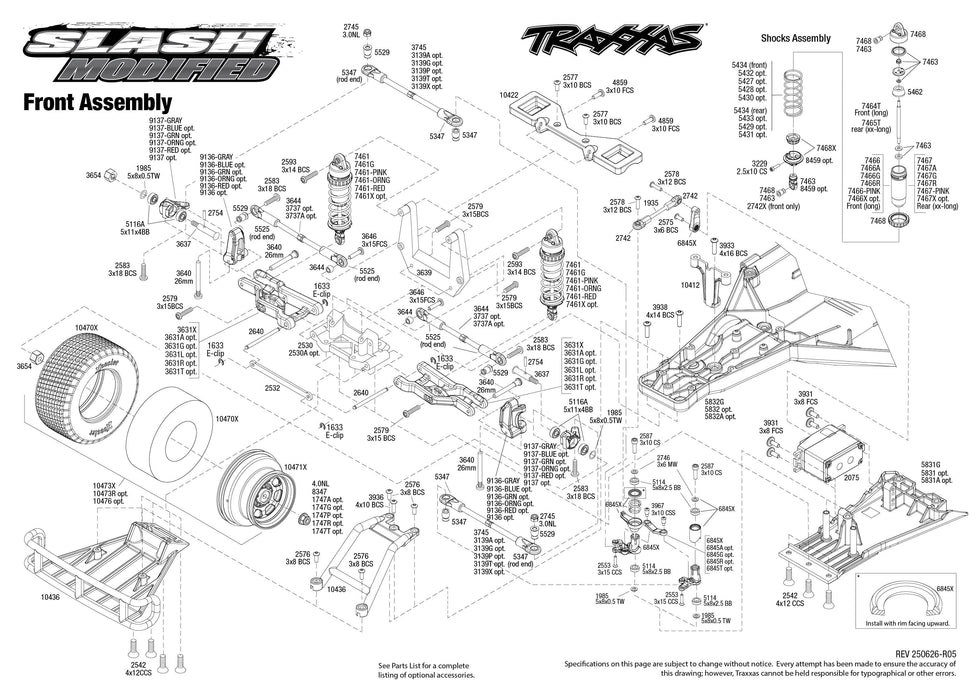 TRA104354-74BLUE Traxxas 1/10 MudBoss BL-2S with Clipless Body - Blue **Sold Separately you will need TRA2992 to run this