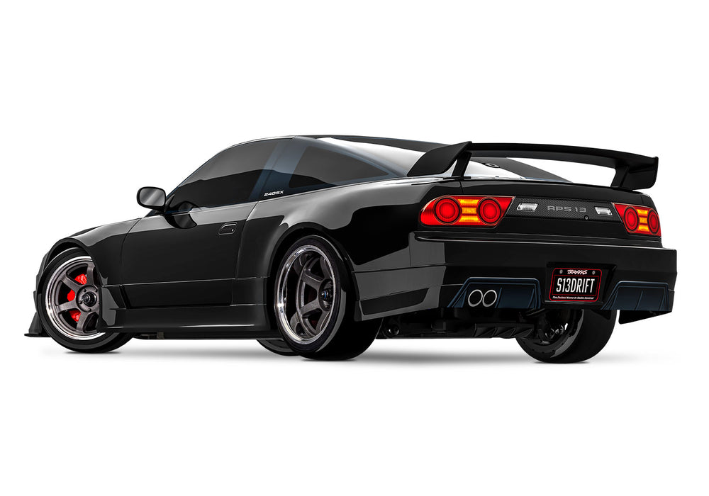 TRA105247-4BLACK Traxxas 4-Tec® Drift Nissan® 240SX 1/10 Scale RWD Drift Car with TQi™ Radio System, Traxxas Link™ Wireless Module, &amp; Traxxas Stability Management (TSM)® - Black