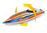 TRA106064-4ORANGE Traxxas Disruptor High-Performance Boat, 4S VXL - Orange *** YOU will need this part # TRA2998 to run this BOAT