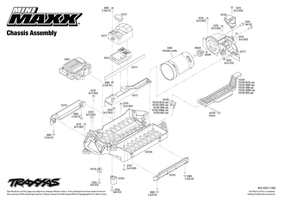 TRA107154-1ORANGE MINI MAXX ORANGE (Sold Separately extra battery please ORDER #TRA2825X)