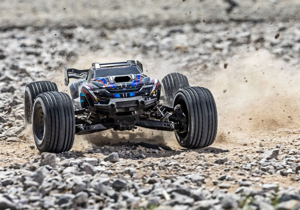 TRA108076-1BLUE Traxxas Mini XRT VXL-3S 4wd - Blue (YOU WILL NEED Power adapter TRA2912 and power cable TRA2916 To run this car)