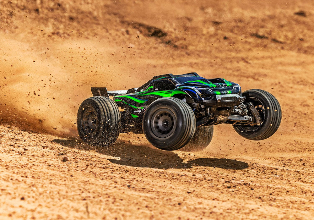 TRA108076-1GREEN  Traxxas Mini XRT VXL-3S 4wd - Green (YOU WILL NEED Power adapter TRA2912 and power cable TRA2916 To run this car)
