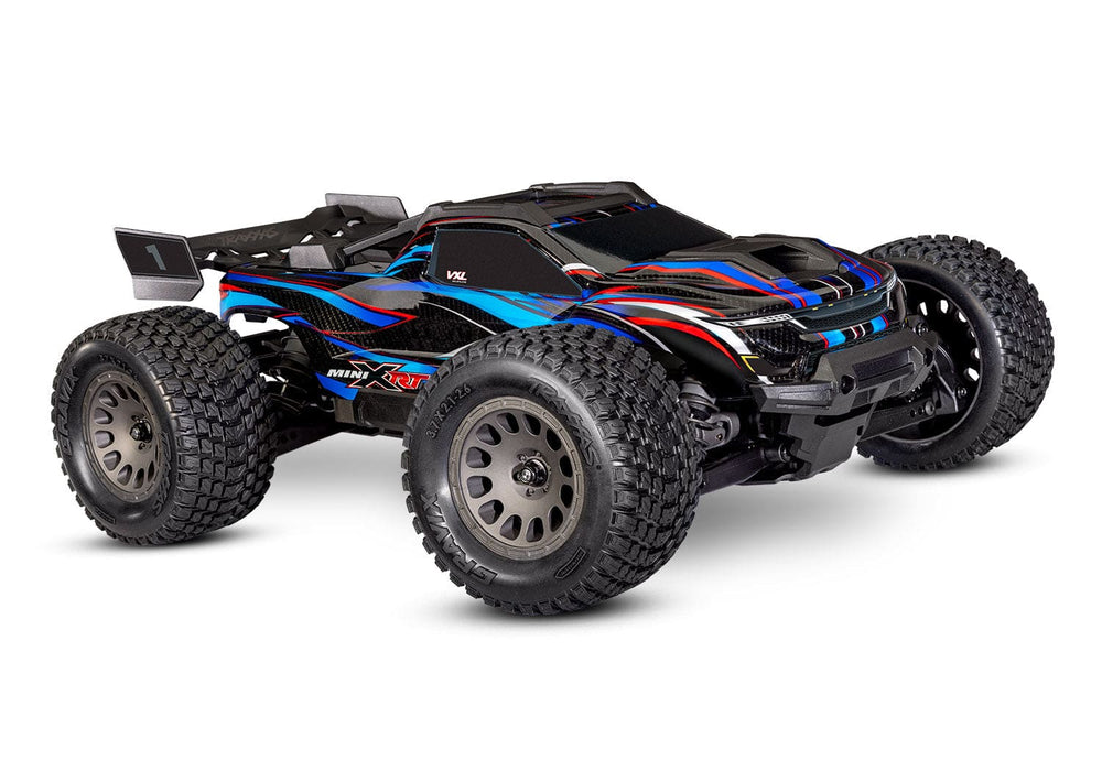 TRA108076-1BLUE Traxxas Mini XRT VXL-3S 4wd - Blue (YOU WILL NEED Power adapter TRA2912 and power cable TRA2916 To run this car)