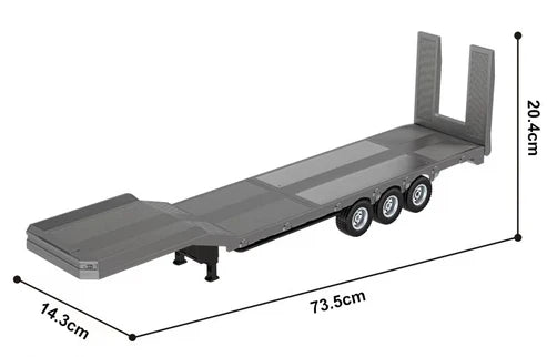 RCP-1502 RC Trailer 1/18 Platform Semi-Trailer 1502