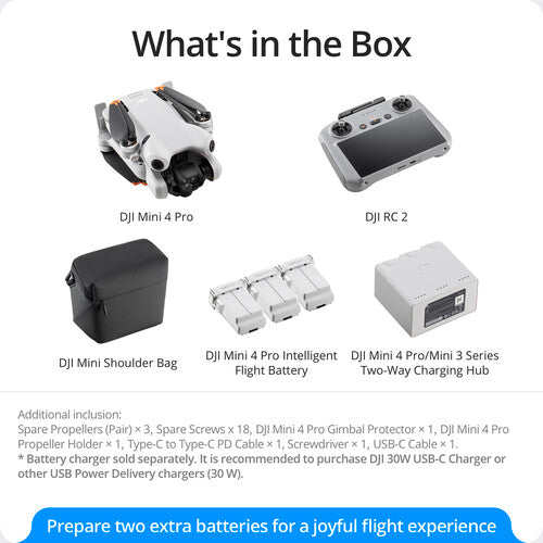 CP.MA.00000735.01 DJI Mini 4 Pro Fly More Combo (DJI RC 2) (GL)