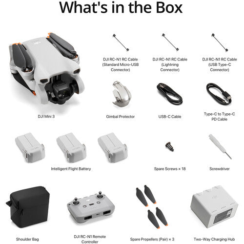 CP.MA.00000610.01 DJI Mini 3 Fly More Combo (GL)
