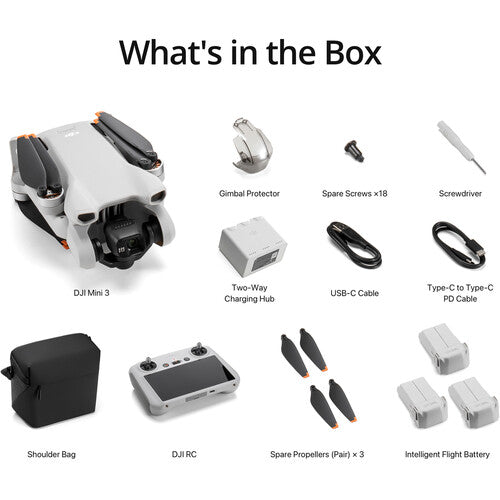 CP.MA.00000613.01 DJI Mini 3 Fly More Combo (DJI RC) (GL)
