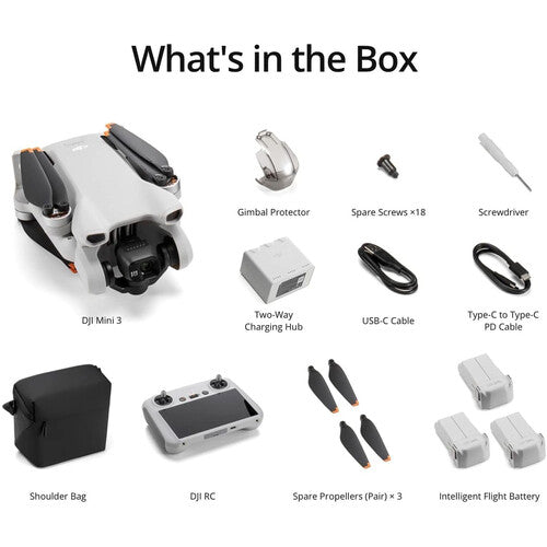 CP.MA.00000613.01 DJI Mini 3 Fly More Combo (DJI RC) (GL)