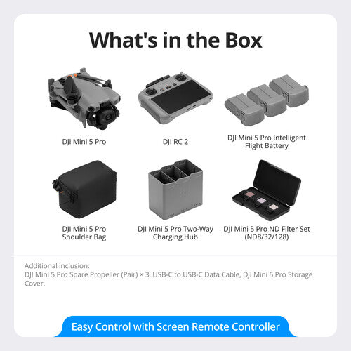 CP.MA.00000894.03 DJI Mini 5 Pro Fly More Combo (DJI RC2)