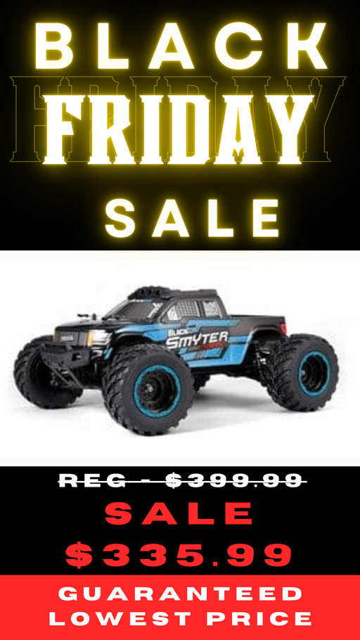 BZN540252 Smyter MT Turbo 1/12 4WD RTR 3S Brushless Monster Truck - Blue **If you do order from this Sale, ALL sales are final sale