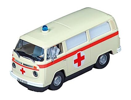 Carrera 32033 VW BUS T2b "Ambulance, Red Cross"", Digital 1/32 w/Lights NEW FOR 2024