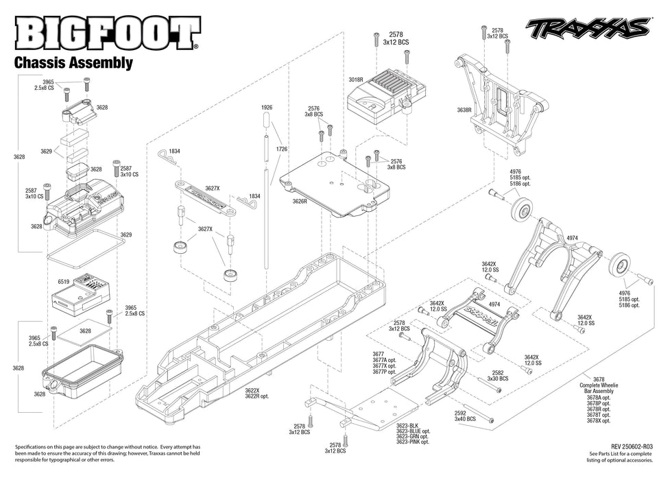 TRA36234-8 Traxxas BIGFOOT No 1 HD w/USB-C **Sold Separately for the best run time you will need part# Tra2992***