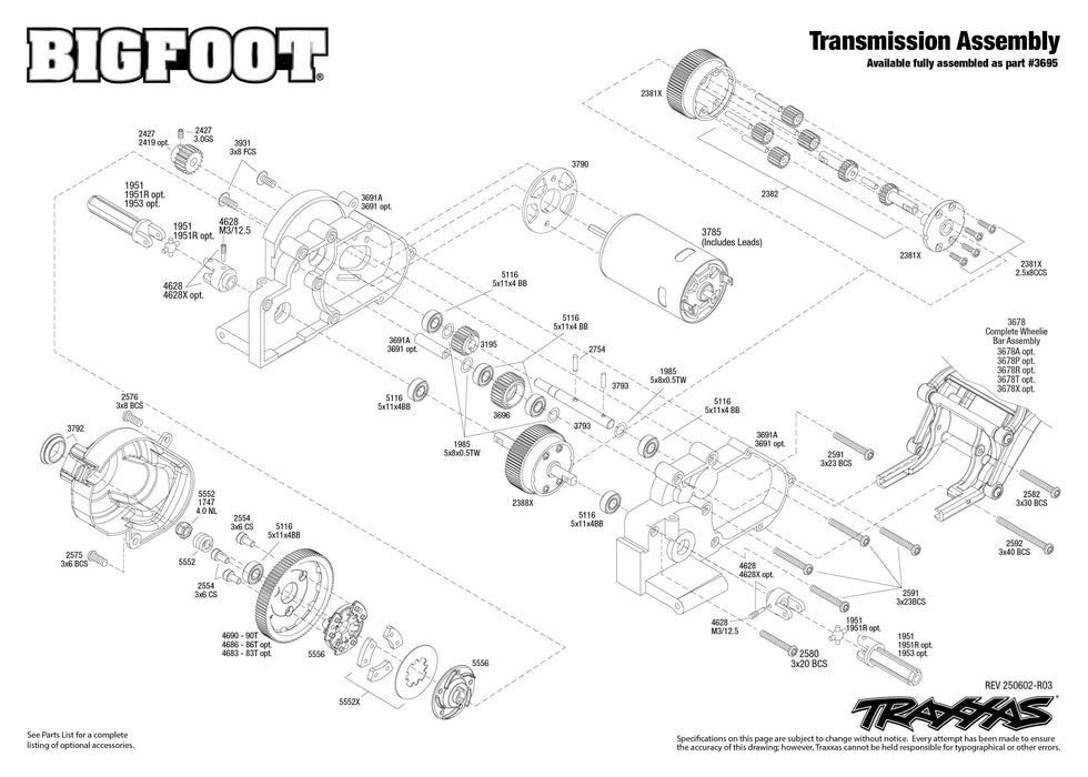 TRA36234-8 Traxxas BIGFOOT No 1 HD w/USB-C **Sold Separately for the best run time you will need part# Tra2992***