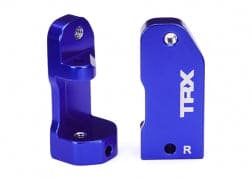 TRA3632A Caster blocks, 30-degree, blue-anodized 6061-T6 aluminum