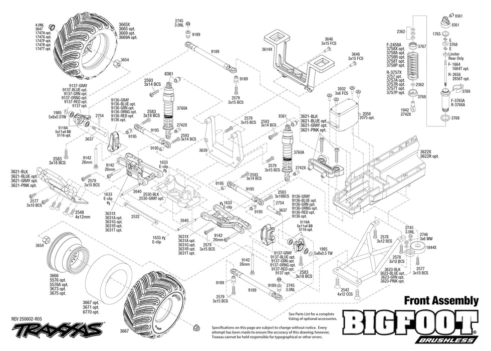 TRA36334-4 Traxxas 1/10 BIGFOOT No. 1 BL-2S HD Clipless - Blue **Free battery charger with the purchase of this truck. Please add TRA2827X and TRA2920 to your order  to get it free.** if you order from this promotion it is final sale