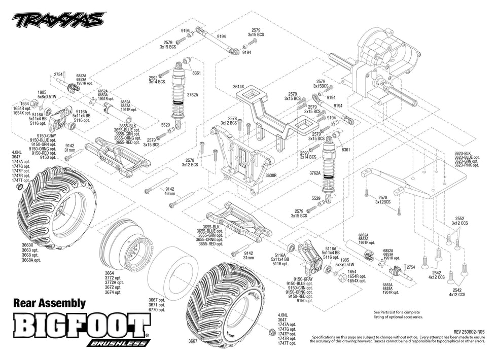 TRA36334-4 Traxxas 1/10 BIGFOOT No. 1 BL-2S HD Clipless - Blue **Free battery charger with the purchase of this truck. Please add TRA2827X and TRA2920 to your order  to get it free.** if you order from this promotion it is final sale