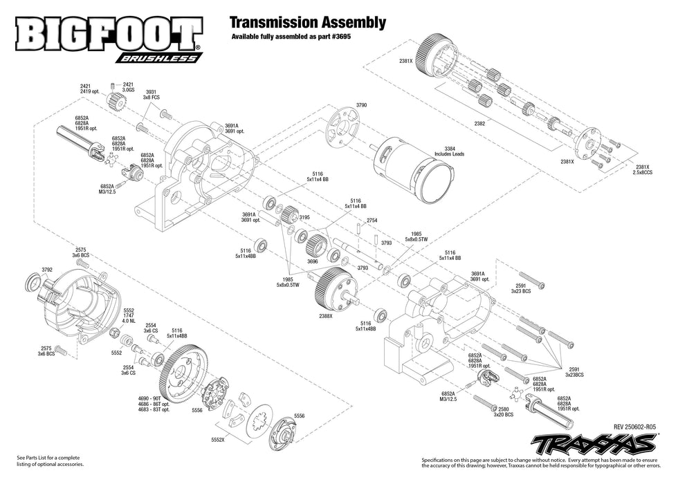 TRA36334-4 Traxxas 1/10 BIGFOOT No. 1 BL-2S HD Clipless - Blue **Free battery charger with the purchase of this truck. Please add TRA2827X and TRA2920 to your order  to get it free.** if you order from this promotion it is final sale