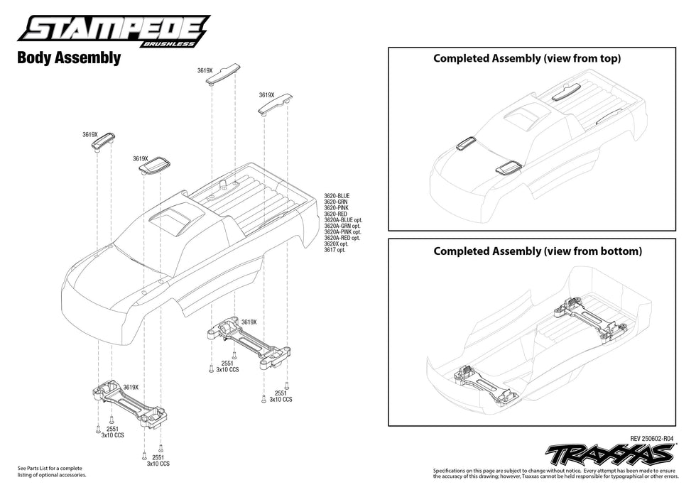 TRA36354-4RED Traxxas 1/10 Stampede 2WD BL-2S HD Clipless - Red**Free battery charger with the purchase of this truck. Please add TRA2827X and TRA2920 to your order  to get it free.** if you order from this promotion it is final sale