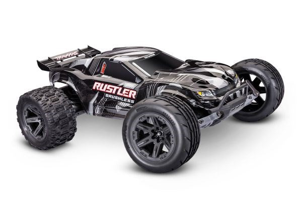 TRA37454-4 BLACK Traxxas 1/10 Rustler HD VX3 BL 2WD RTR - BLACK *YOU will need this to run this truck # tra2970-3S