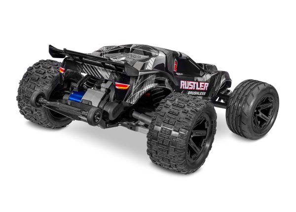 TRA37454-4 BLACK Traxxas 1/10 Rustler HD VX3 BL 2WD RTR - BLACK *YOU will need this to run this truck # tra2970-3S