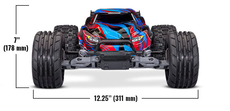 TRA37454-4 BLACK Traxxas 1/10 Rustler HD VX3 BL 2WD RTR - BLACK *YOU will need this to run this truck # tra2970-3S