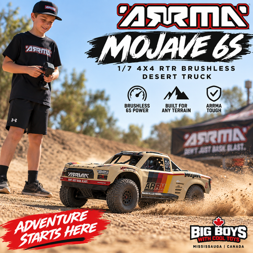 ARA7604V3T2 1/7 MOJAVE 6S 4X4 RTR Brushless Desert Truck , Beige *YOU will need this to run this truck # SPMXPSS600