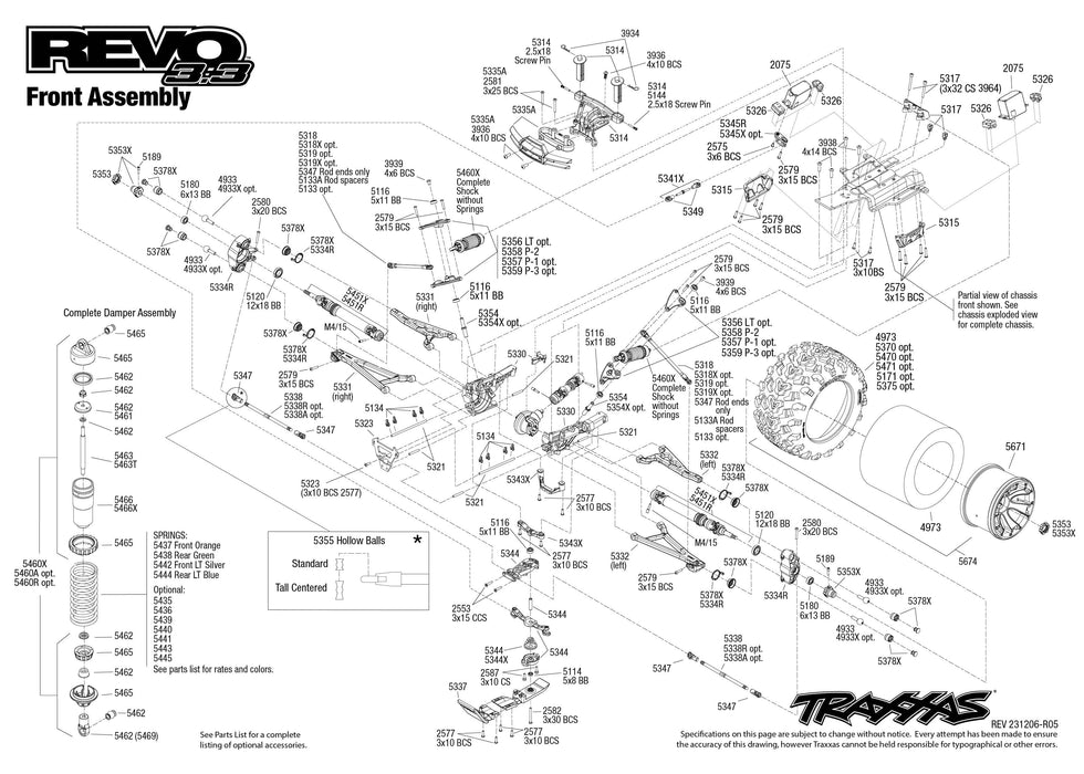 TRA53097-3 BLUE Revo 3.3:  1/10 Scale 4WD Nitro-Powered Monster Truck **SOLD SEPARATELY you will need this fuel for this car TRA5020