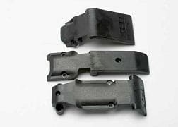 TRA5337  Skid plate set, front (2 pieces, plastic)/ skid plate, rear (1 piece,plastic)