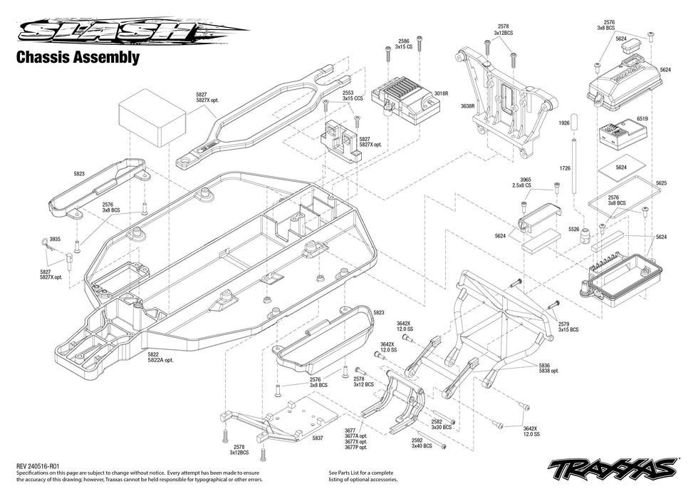 TRA58234-8RED Traxxas 1/10 Slash ExtremeHD 2wd RTR - Red**QUCK CHARGER &LONG RUN TIME BATTERY ORDER PART # TRA2992**