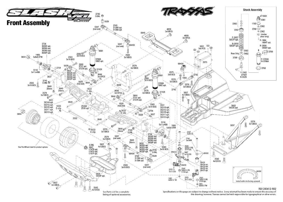 TRA58276-74FOX Traxxas Slash VXL (Fox):1/10 Scale 2WD Short Course Racing Truck **Sold Separately YOU will need this part #TRA2970-3S to run this truck *