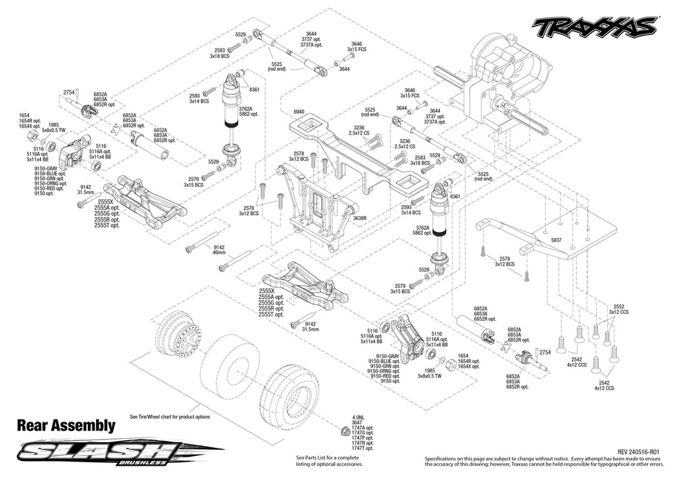 TRA58314-4 Traxxas 1/10 Slash BL-2S HD Clipless Unassembled Kit**Free battery charger with the purchase of this truck. Please add TRA2827X and TRA2920 to your order  to get it free.** if you order from this promotion it is final sale